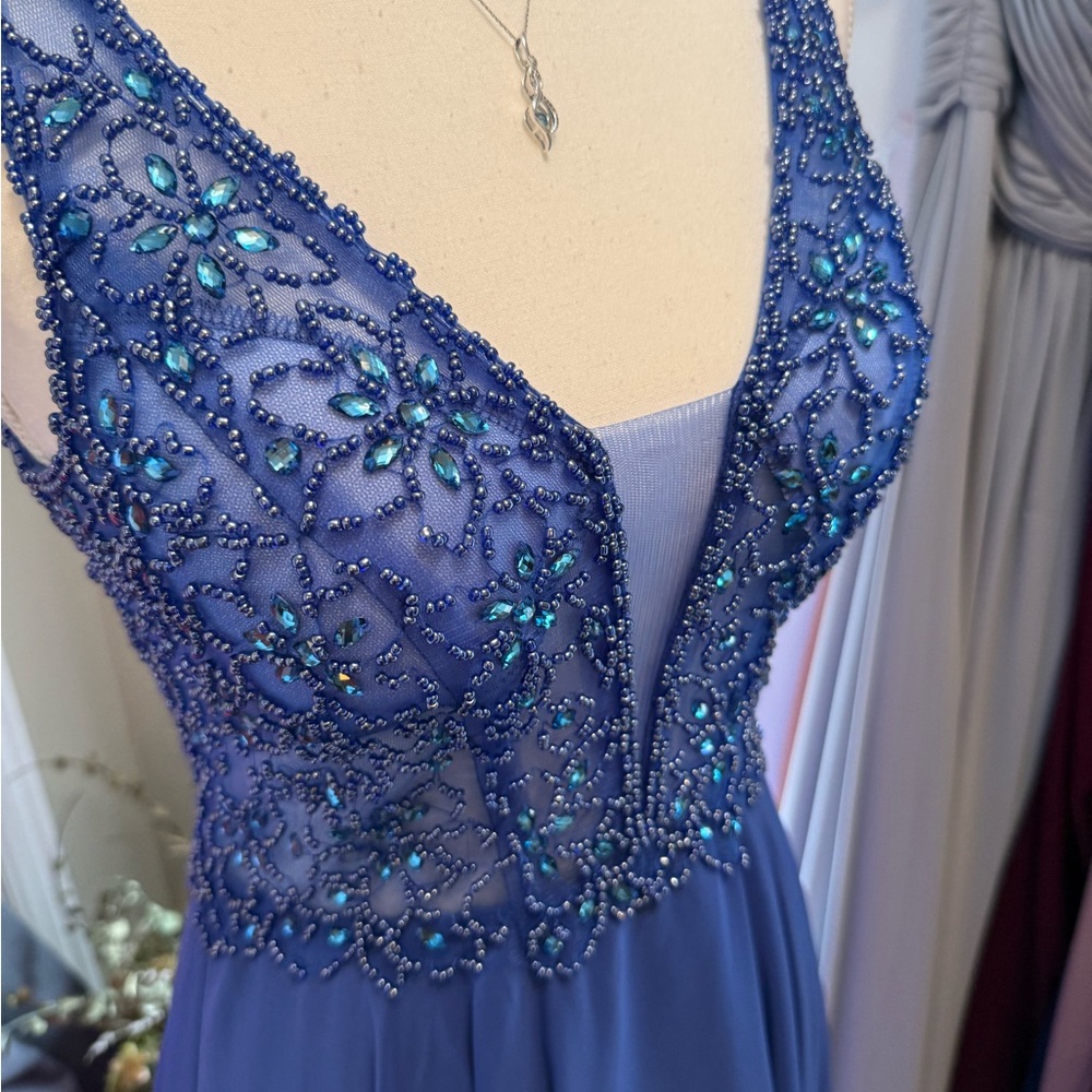 Designer - JJs House Royal Blue Lace Prom Dress/special occassions